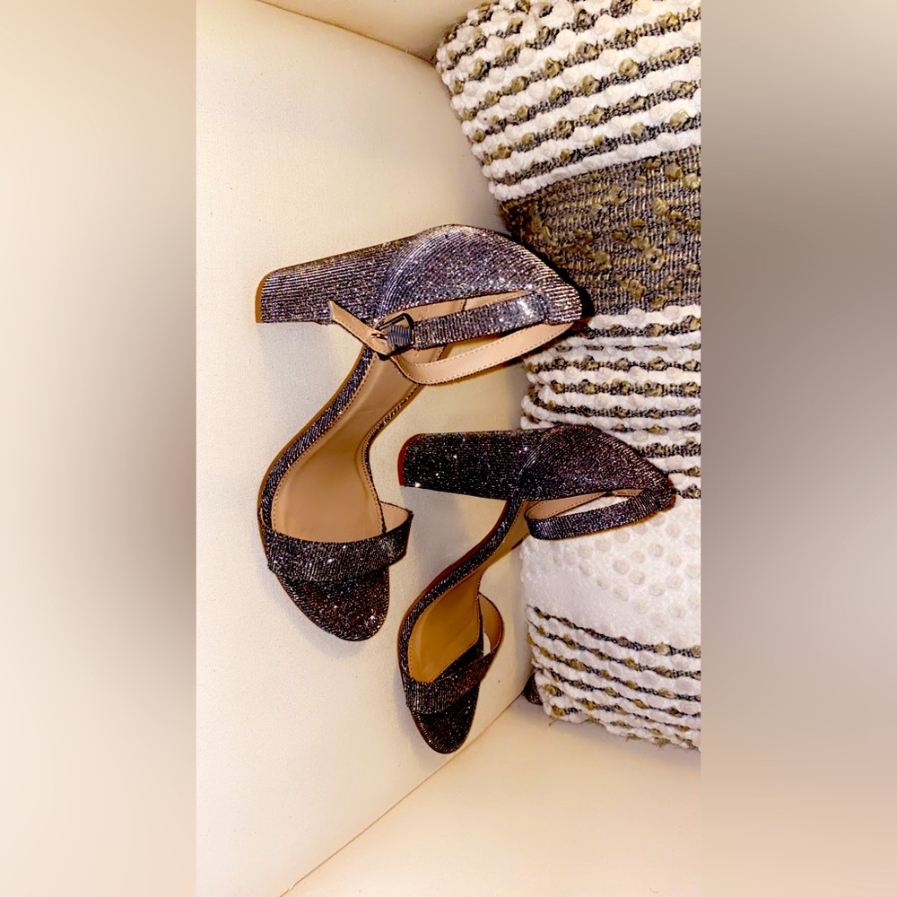 Shimmery silver reflective shoes from Charlotte Russe